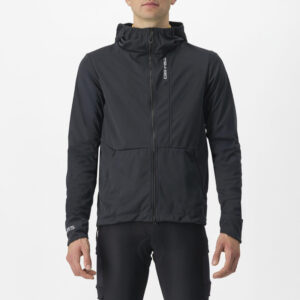 Casaco CASTELLI Trail Hoodie - Preto Claro